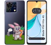 Funda Silicona Zte Blade V50 Vita 4G Conejo