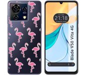 Funda Silicona Zte Blade V50 Vita 4G Flamenco