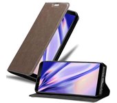 Funda Libro para Vivo Y71 en MARRoN CAFe - Cubierta Proteccion con Cierre Magnetico, Tarjetero y Funcion de Suporte - Etui Case Cover Carcasa