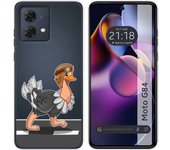 Funda Silicona Motorola Moto G84 5G Avestruz