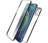Funda y cristal protector ultrafino 360° Apple iPhone 13 Pro Negro transparente