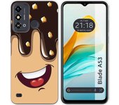 Funda Silicona ZTE Blade A53 Helado Chocolate