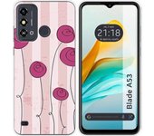 Funda Silicona ZTE Blade A53 Flores Vintage