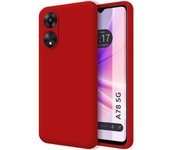 Funda Silicona Líquida Oppo A78 5G Roja