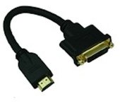 Microconnect DVIHDMI15CM adaptador de cable de vídeo 0,15 m HDMI tipo A (Estándar) DVI Negro