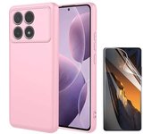 Kit Hidrogel Film + Funda Silicona Poco F6 Pro Rosa