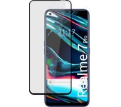 Protector Cristal Templado Completo 5D Full Glue Negro para Realme 7 Pro Vidrio