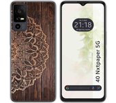 Funda Silicona TCL 40 NXTPAPER 5G Madera 06