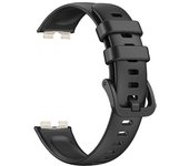 Pulsera de Silicona con Hebilla Compatible con Huawei Band 8 - Negra