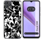 Funda Silicona Blackview Oscal C60 Snow Camuflaje