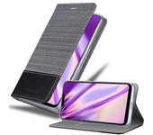 Funda Libro para Vivo Y83 en GRIS NEGRO - Cubierta Proteccion con Cierre Magnetico, Tarjetero y Funcion de Suporte - Etui Case Cover Carcasa