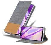 Funda Libro para Vivo Y85 en GRIS CLARO MARRoN - Cubierta Proteccion con Cierre Magnetico, Tarjetero y Funcion de Suporte - Etui Case Cover Carcasa