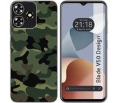 Funda Silicona Zte Blade V50 Design 4G Camuflaje