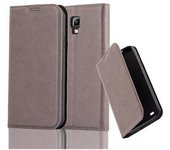 Funda Libro para Samsung Galaxy S4 ACTIVE en MARRoN CAFe - Cubierta Proteccion con Cierre Magnetico, Tarjetero y Funcion de Suporte - Etui Case Cover Carcasa