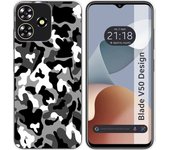 Funda Silicona Zte Blade V50 Design 4G Snow Camuflaje