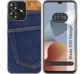 Funda Silicona Zte Blade V50 Design 4G Vaquero