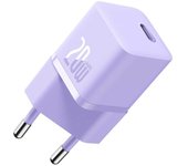 Baseus GaN5 20W Mini Universal Púrpura Corriente alterna Carga rápida Interior