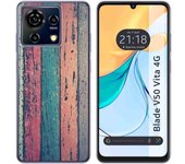 Funda Silicona Zte Blade V50 Vita 4G Madera 10