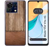 Funda Silicona Zte Blade V50 Vita 4G Madera 09
