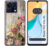 Funda Silicona Zte Blade V50 Vita 4G Madera 08