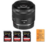 RF 35mm f/1.8 Macro IS STM + 3 SanDisk 64GB Extreme PRO UHS-II 300 MB/s + PDF  pulgadas pulgadas20 TÉCNICAS PARA MEJ