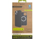 muvit for change funda recycletek Liquid Silicone Magsafe compatible con Apple iPhone 14 negra