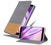 Funda Libro para Xiaomi BLACK SHARK en GRIS CLARO MARRoN - Cubierta Proteccion con Cierre Magnetico, Tarjetero y Funcion de Suporte - Etui Case Cover Carcasa
