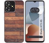 Funda Silicona Zte Blade A73 4G Madera 03