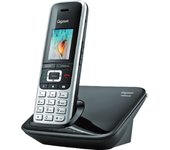 Gigaset Premium 100 Teléfono DECT Identificador de llamadas Negro, Plata