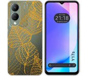 Funda Silicona Vivo Y17s Hojas