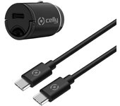 Celly CCMINITYPEC cargador de dispositivo móvil Smartphone, Tableta Negro Encendedor de cigarrillos