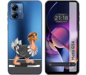 Funda Silicona Motorola Moto G54 5G Avestruz