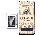 Kit de vidrio templado CeramicGlass Cubierta completa + Camara Film para Samsung Galaxy A31