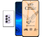 Kit de vidrio templado Ceramicglass Cubierta completa + Camara Film para Samsung Galaxy A52 5G