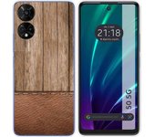Funda Silicona TCL 50 5G Madera 09