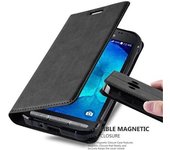 Funda Libro para Samsung Galaxy XCover 3 en NEGRO ANTRACITA - Cubierta Proteccion con Cierre Magnetico, Tarjetero y Funcion de Suporte - Etui Case Cover Carcasa