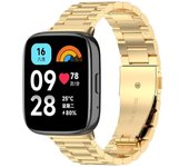 Correa De Acero Inoxidable Lux + Herramienta De Atención Telefónica Para Xiaomi Redmi Watch 5 Lite - Oro