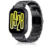 Correa De Acero Inoxidable Lux + Herramienta De Atención Telefónica Para Xiaomi Redmi Watch 5 Lite - Negro