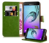 Funda Libro para Samsung Galaxy A3 2016 en VERDE HIERBA - Cubierta Proteccion con Cierre Magnetico, Tarjetero y Funcion de Suporte - Etui Case Cover Carcasa