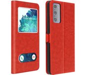 Funda Samsung Galaxy S20 FE con Ventana Doble – Rojo