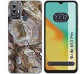 Funda Silicona Zte Blade A53 Pro Mármol 14