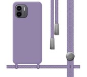 Funda Silicona con Cordón Xiaomi Redmi A2 Morada