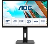 AOC P2 Q32P2 pantalla para PC 80 cm (31.5 pulgadas pulgadas) 2560 x 1440 Pixeles 2K Ultra HD LED Negro