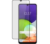 Protector Cristal Templado Completo 5D Full Glue Negro para Samsung Galaxy A22 4G / M22 Vidrio