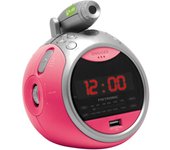 Metronic 477018 radio Reloj Digital Rojo