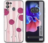 Funda Silicona Blackview A55 Pro Flores Vintage