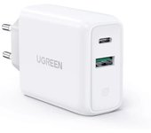 Ugreen 60468 cargador de dispositivo móvil Tableta, Teléfono, Universal Blanco Corriente alterna Car