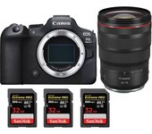 EOS R6 Mark II ( R6II ) + RF 24-70mm f/2.8 L IS USM + 3 SanDisk 32GB Extreme PRO UHS-II SDXC 300 MB/