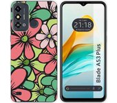 Funda Silicona ZTE Blade A53 Plus Flores 02