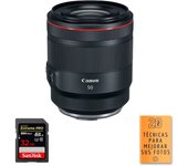 RF 50mm f/1.2L USM + 1 SanDisk 32GB Extreme PRO UHS-II 300 MB/s + PDF  pulgadas pulgadas20 TÉCNICAS PARA MEJORAR SUS